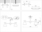 Люстра на штанге Ambrella Light TR TR3177 цвет плафона/подвески Белый, цвет арматуры Белый-7