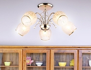 Люстра на штанге Ambrella Light TR TR3189 цвет плафона/подвески Белый, цвет арматуры Золото-8