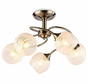 Люстра на штанге Ambrella Light TR TR3199 цвет плафона/подвески Белый, цвет арматуры Бронза