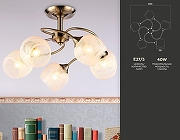 Люстра на штанге Ambrella Light TR TR3199 цвет плафона/подвески Белый, цвет арматуры Бронза-4