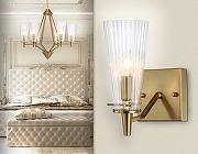 Бра Ambrella Light TR TR3236 цвет плафона/подвески Прозрачный, цвет арматуры Латунь-6