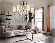 Люстра Ambrella Light TR TR3244 цвет плафона/подвески Белый, Прозрачный, цвет арматуры Золото-7