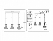 Подвесной светильник Ambrella Light TR TR3404 цвет плафона/подвески Оранжевый, цвет арматуры Золото, Черный-5