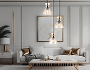 Подвесной светильник Ambrella Light TR TR3405 цвет плафона/подвески Оранжевый, цвет арматуры Золото, Черный-4