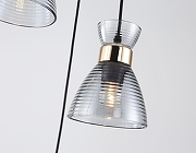 Подвесной светильник Ambrella Light TR TR3408 цвет плафона/подвески Дымчатый, цвет арматуры Золото, Черный-3
