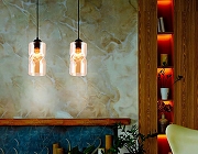 Подвесной светильник Ambrella Light TR TR3555 цвет плафона/подвески Янтарный, цвет арматуры Черный-3