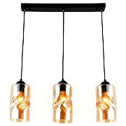 Подвесной светильник Ambrella Light TR TR3556 цвет плафона/подвески Янтарный, цвет арматуры Черный