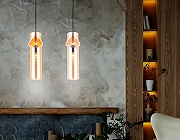 Подвесной светильник Ambrella Light TR TR3560 цвет плафона/подвески Янтарный, цвет арматуры Черный-3