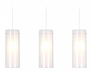 Подвесной светильник Ambrella Light TR TR3675 цвет плафона/подвески Белый, Прозрачный, цвет арматуры Хром-1