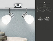 Спот Ambrella Light TR TR3963 цвет плафона/подвески Белый, цвет арматуры Хром-9