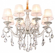 Люстра Ambrella Light TR TR4548 цвет плафона/подвески Белый, Прозрачный, цвет арматуры Белый, Серебро