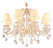 Люстра Ambrella Light TR TR4561 цвет плафона/подвески Белый, Прозрачный, цвет арматуры Бежевый, Золото