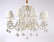 Люстра Ambrella Light TR TR4561 цвет плафона/подвески Белый, Прозрачный, цвет арматуры Бежевый, Золото-2