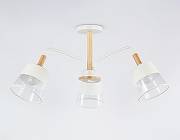 Люстра на штанге Ambrella Light TR TR4737 цвет плафона/подвески Белый, Прозрачный, цвет арматуры Белый, Коричневый-1