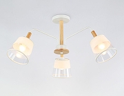 Люстра на штанге Ambrella Light TR TR4737 цвет плафона/подвески Белый, Прозрачный, цвет арматуры Белый, Коричневый-3