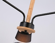 Люстра на штанге Ambrella Light TR TR4740 цвет плафона/подвески Прозрачный, Хром, цвет арматуры Коричневый, Черный-3