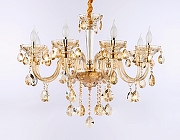 Люстра Ambrella Light TR TR4907 цвет плафона/подвески Янтарный, цвет арматуры Золото, Прозрачный-2