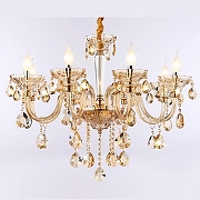 Люстра Ambrella Light TR TR4907 цвет плафона/подвески Янтарный, цвет арматуры Золото, Прозрачный-4