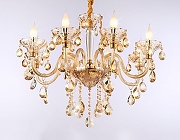 Люстра Ambrella Light TR TR4907 цвет плафона/подвески Янтарный, цвет арматуры Золото, Прозрачный-5