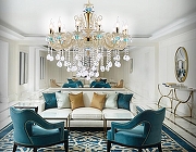 Люстра Ambrella Light TR TR4929 цвет плафона/подвески Прозрачный, Синий, цвет арматуры Белый, Золото-6