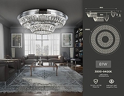 Люстра на штанге Ambrella Light TR TR5029 цвет плафона/подвески Прозрачный, цвет арматуры Хром-7