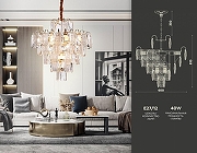 Люстра Ambrella Light TR TR5233 цвет плафона/подвески Прозрачный, цвет арматуры Золото-2