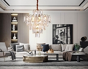 Люстра Ambrella Light TR TR5233 цвет плафона/подвески Прозрачный, цвет арматуры Золото-7