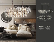 Подвесной светильник Ambrella Light TR TR5259 цвет плафона/подвески Прозрачный, Хром, цвет арматуры Хром-2