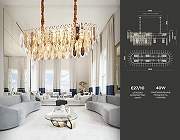 Подвесной светильник Ambrella Light TR TR5260 цвет плафона/подвески Золото, цвет арматуры Золото-2