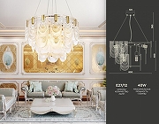 Люстра Ambrella Light TR TR5388 цвет плафона/подвески Прозрачный, цвет арматуры Золото-2