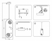 Подвесной светильник Ambrella Light TR TR5431 цвет плафона/подвески Прозрачный, цвет арматуры Золото-8