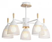 Люстра на штанге Ambrella Light TR TR8012 цвет плафона/подвески Белый, цвет арматуры Белый, Коричневый