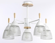 Люстра на штанге Ambrella Light TR TR8012 цвет плафона/подвески Белый, цвет арматуры Белый, Коричневый-3