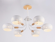 Люстра на штанге Ambrella Light TR TR80166 цвет плафона/подвески Белый, цвет арматуры Белый, Коричневый-1