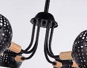 Люстра на штанге Ambrella Light TR TR80167 цвет плафона/подвески Черный, цвет арматуры Коричневый, Черный-3