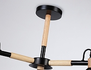 Люстра на штанге Ambrella Light TR TR82206 цвет плафона/подвески Черный, цвет арматуры Коричневый, Черный-4