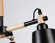 Люстра на штанге Ambrella Light TR TR82206 цвет плафона/подвески Черный, цвет арматуры Коричневый, Черный-5
