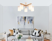 Люстра на штанге Ambrella Light TR TR83113 цвет плафона/подвески Белый, цвет арматуры Белый, Коричневый-6