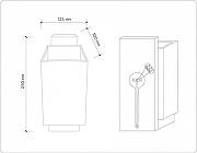 Бра Ambrella Light TR TR83122 цвет плафона/подвески Белый, цвет арматуры Коричневый-5