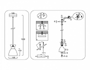 Подвесной светильник Ambrella Light TR TR8465 цвет плафона/подвески Белый, Золото, цвет арматуры Белый, Золото-5