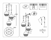 Подвесной светильник Ambrella Light TR TR8505 цвет плафона/подвески Черный, цвет арматуры Медь, Черный-5