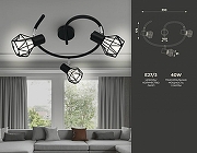 Спот Ambrella Light TR TR8624 цвет плафона/подвески Черный, цвет арматуры Черный-3