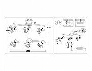 Спот Ambrella Light TR TR8657 цвет плафона/подвески Черный, цвет арматуры Золото, Черный-5