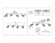 Спот Ambrella Light TR TR8662 цвет плафона/подвески Черный, цвет арматуры Золото, Черный-5