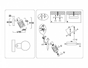 Спот Ambrella Light TR TR8667 цвет плафона/подвески Черный, цвет арматуры Бронза, Черный-5