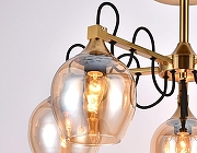 Люстра на штанге Ambrella Light TR TR9061 цвет плафона/подвески Янтарный, цвет арматуры Бронза-4