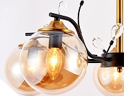 Люстра на штанге Ambrella Light TR TR9072 цвет плафона/подвески Оранжевый, цвет арматуры Черный-3