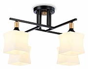 Люстра на штанге Ambrella Light TR TR9497 цвет плафона/подвески Белый, цвет арматуры Коричневый, Черный