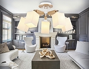 Люстра Ambrella Light TR TR9518 цвет плафона/подвески Белый, цвет арматуры Белый, Коричневый-5