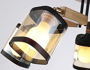 Люстра Ambrella Light TR TR9529 цвет плафона/подвески Черный, Оранжевый, цвет арматуры Коричневый, Черный-4